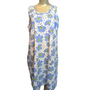 Anna Ocean NWOT Lavender Poppy Flower Dress Medium